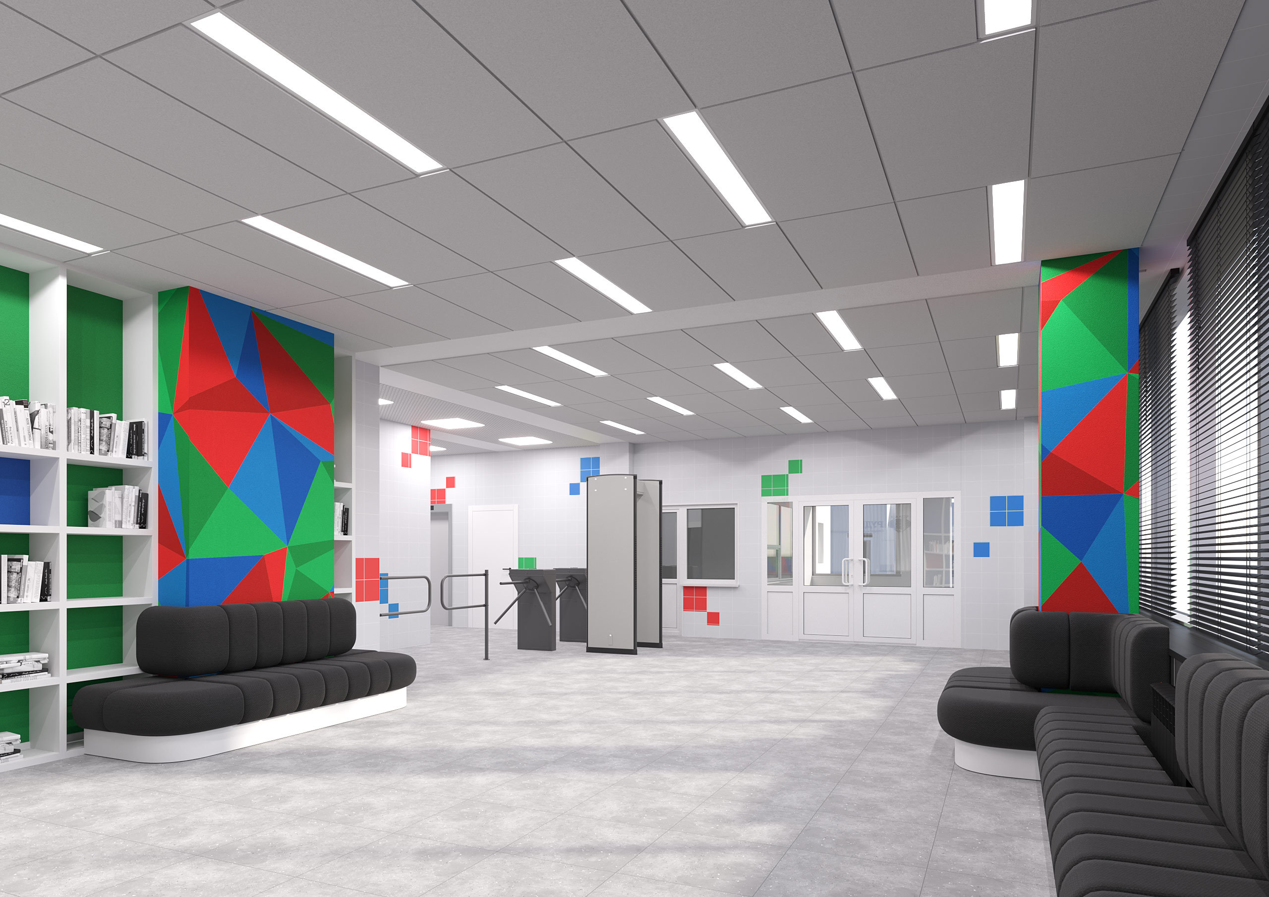 宿舍门厅设计丨俄罗斯莫斯科丨ЕвроПроект-11