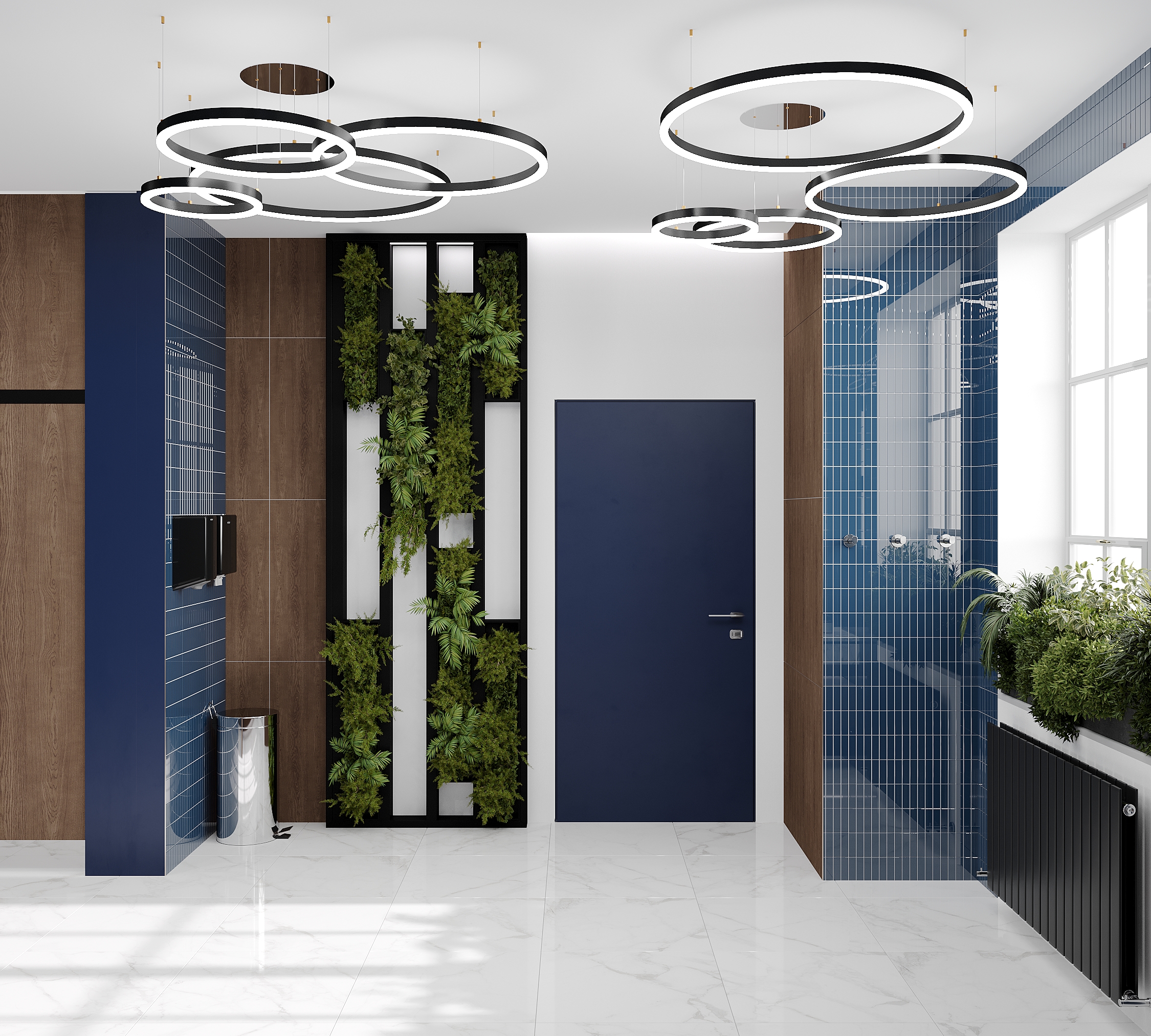 乌克兰空军国民警卫队基地男性公共厕所室内设计-5