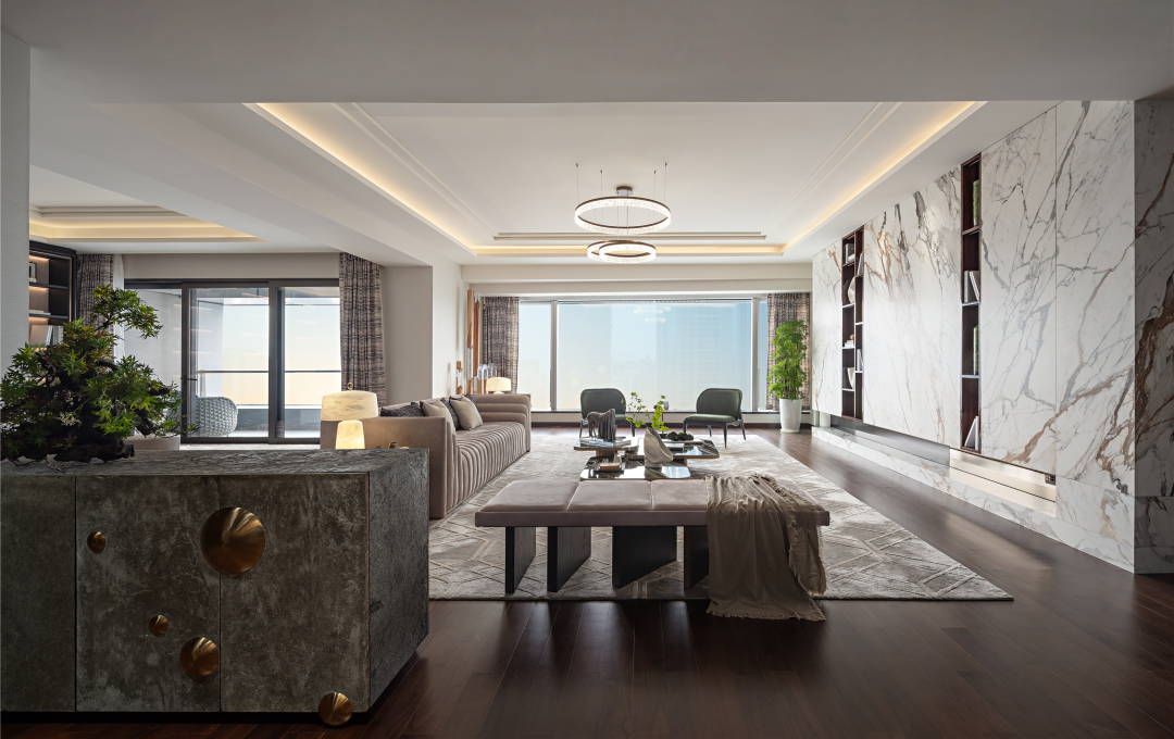 深圳中心·天元 383㎡ 平层公寓样板房丨中国深圳丨KPF,Aedas-27