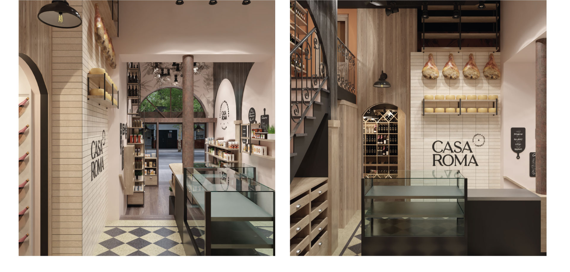 Casa Roma 熟食店和葡萄酒商店设计丨1250 团队-10