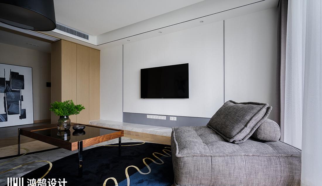 上海别墅艺术展风二手房改造,功能收纳隐藏式设计-8