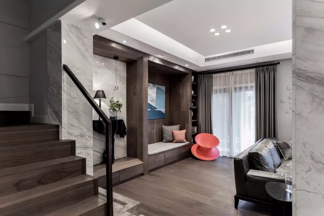 重庆 460㎡现代简约别墅 设计师蒋丹与刘霈婷的完美之作-4