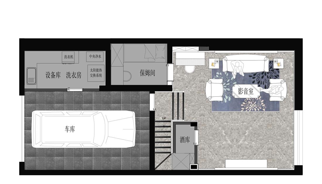 青岛晓港名城别墅 室内设计案例解读-26