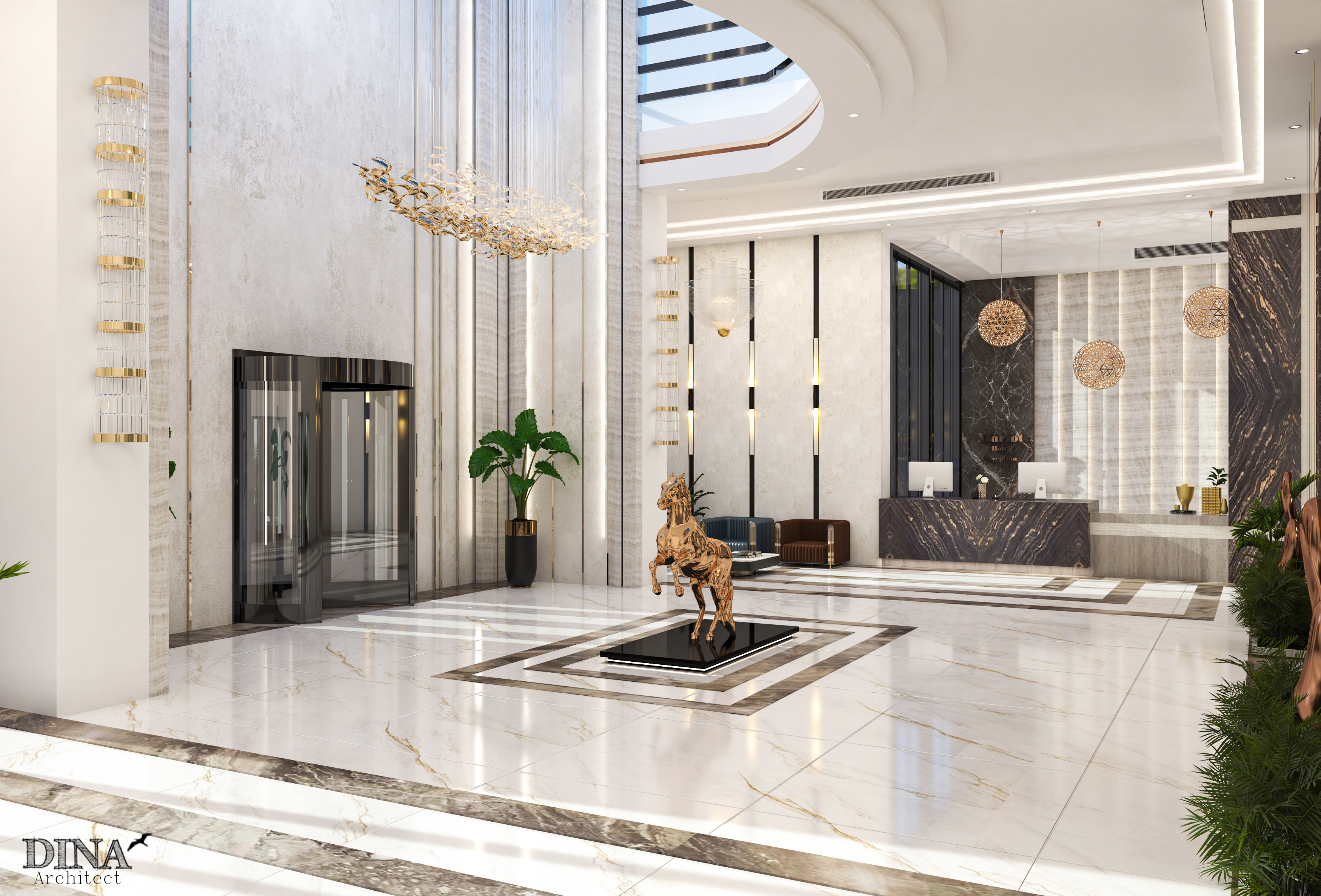 吉达万豪酒店丨Almamlka design-8