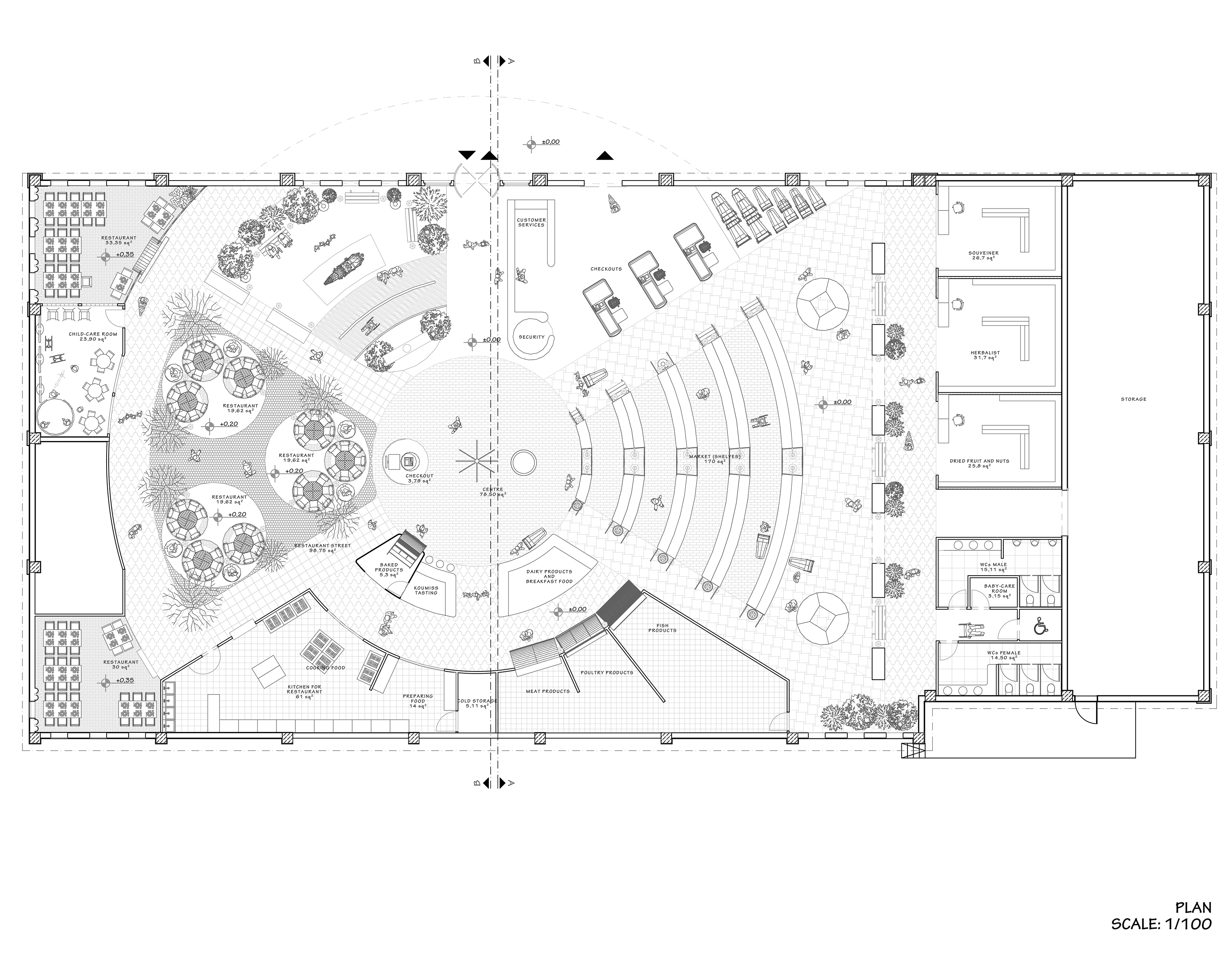 Interior Design Project - Conceptual Supermarket Design-2