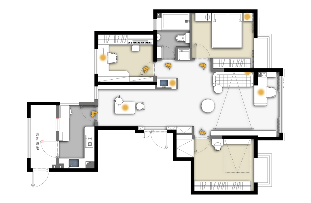 现代简约TRACE居室设计丨中国西安丨泽一软装,泽木制造-24