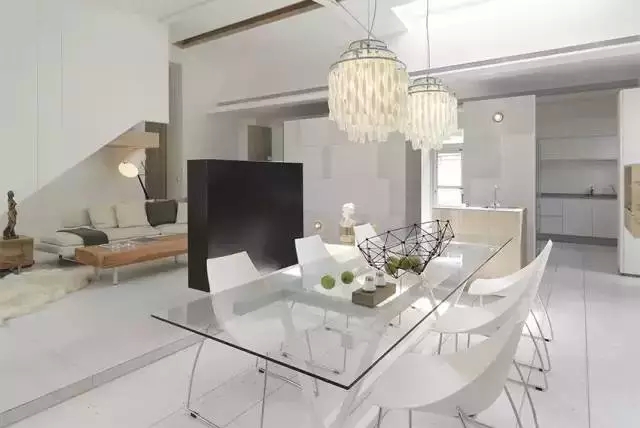 豪华别墅 现代风格家里装修还可以这样？隔墙不到顶也能这么漂亮-0