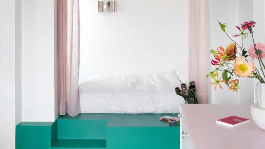 蒙马特30平米多彩活力小空间丨法国丨建筑师Marie Tardieu-3