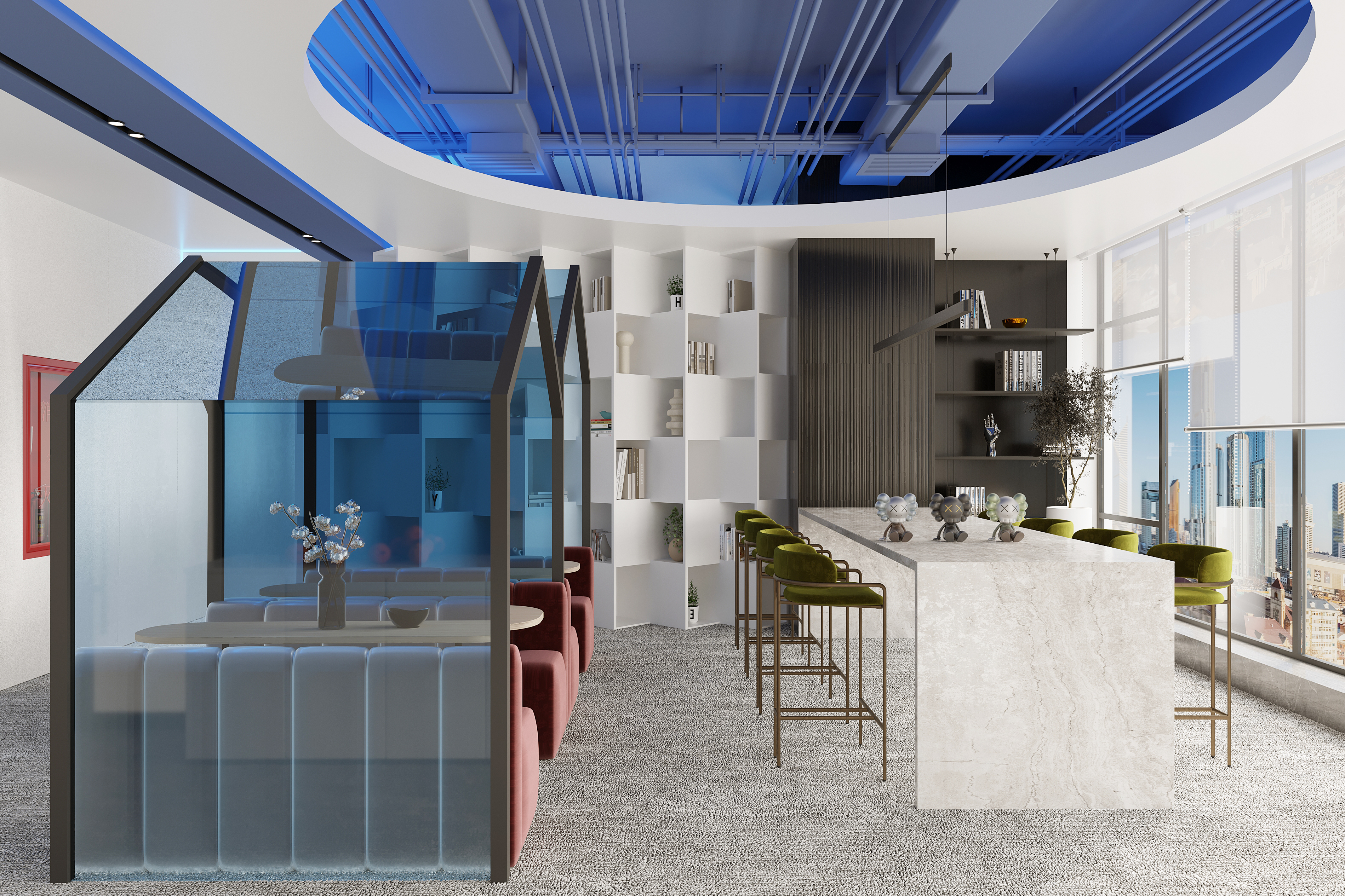 新昌人才港办公空间设计-1