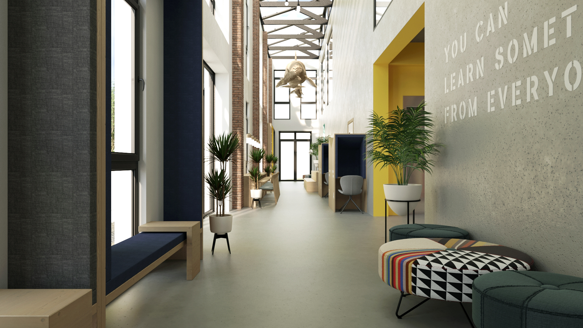 ESKİŞEHİR BİLNET 学校室内概念设计项目-65