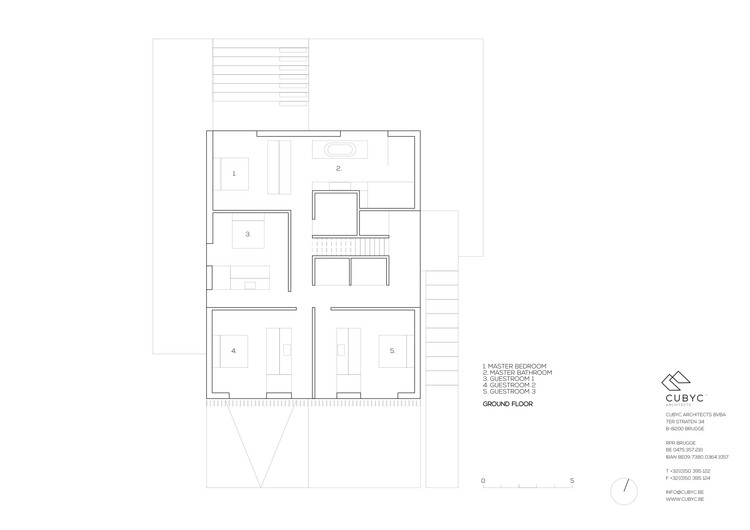比利时海滨住宅的动态空间设计-26