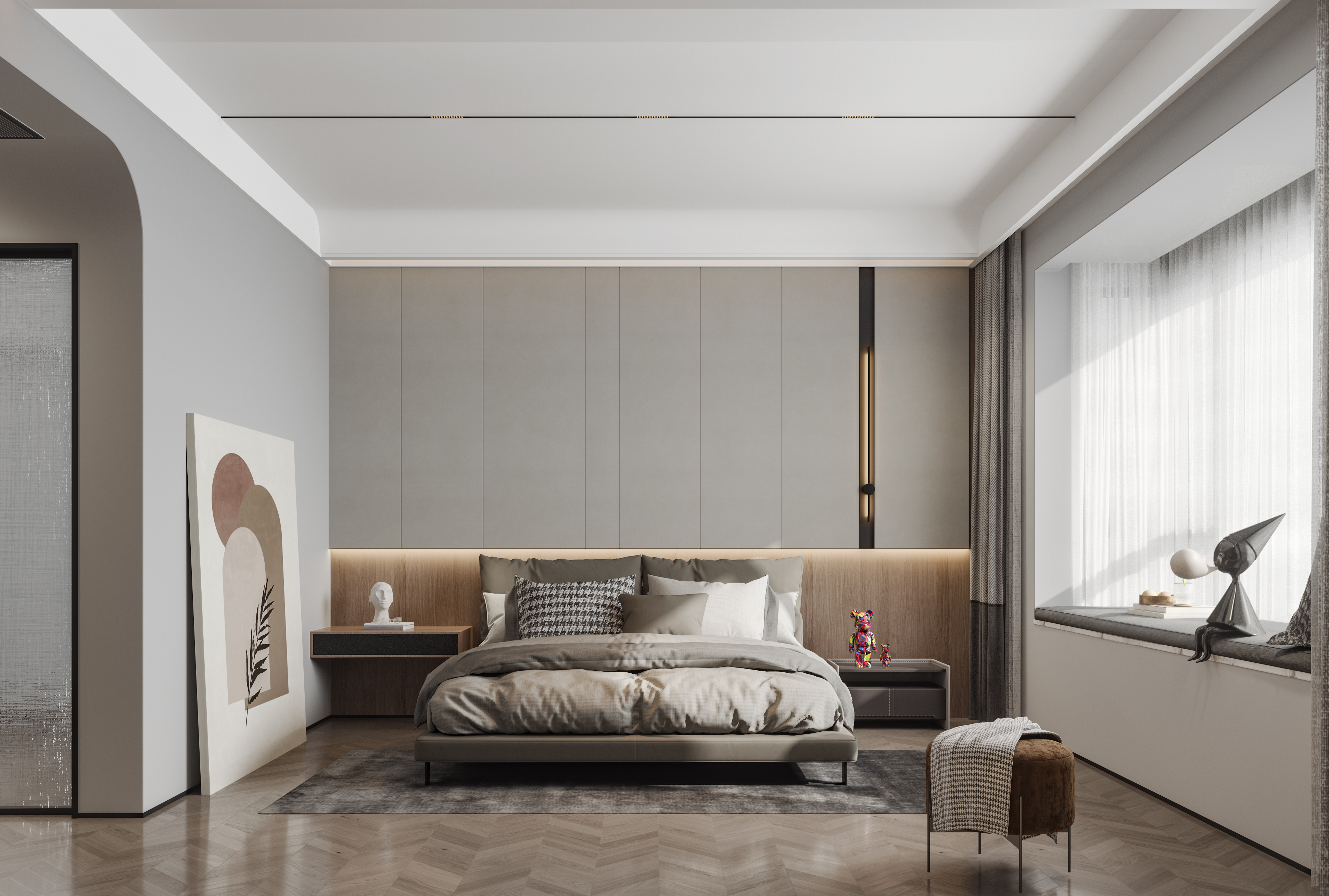 现代简约黑白风格装修-22