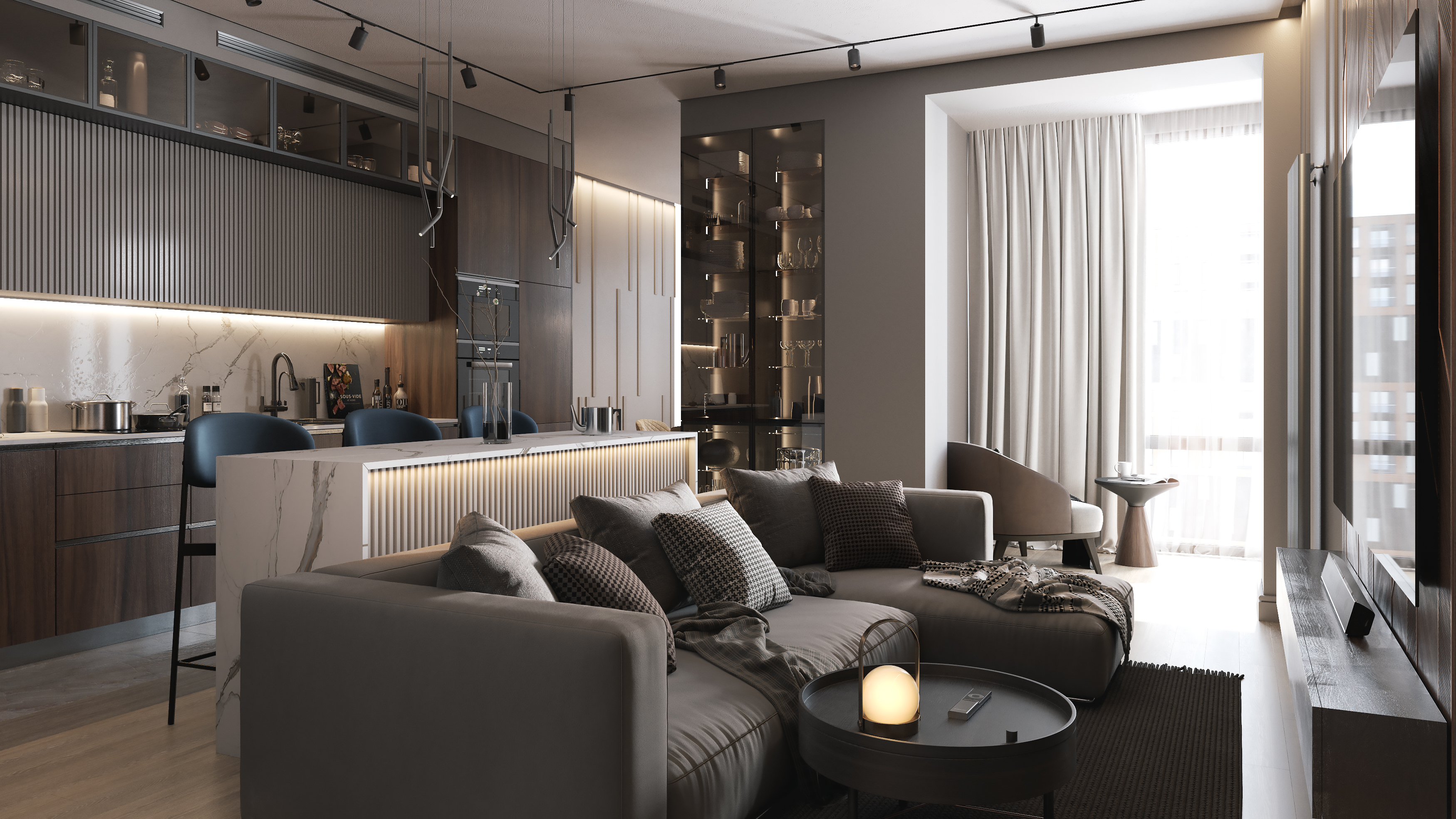 Visualization of an apartment for a couple-0