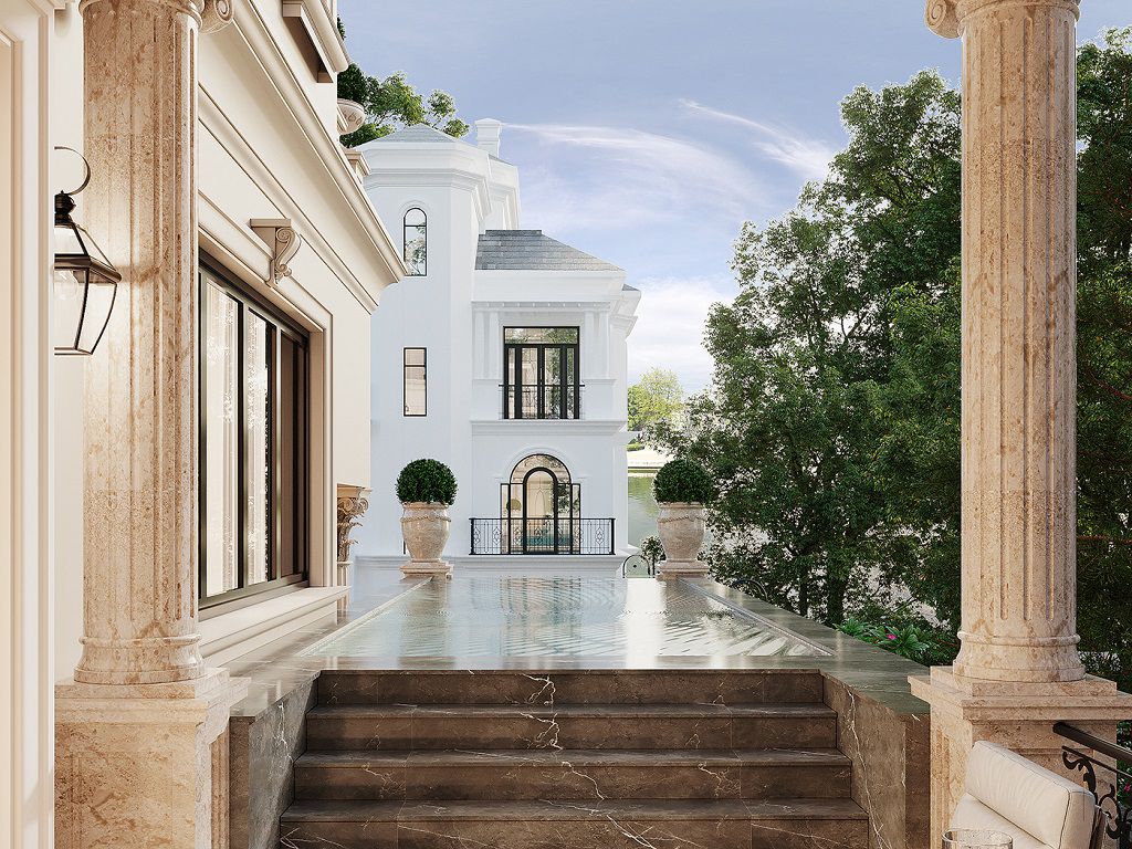 3层新古典9米门面独栋别墅设计丨越南丨Kiến Trúc Nhà Việt Phong Thuỷ-28