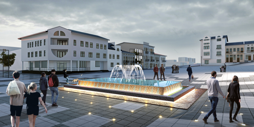 Kalush市集市广场翻新丨乌克兰-20