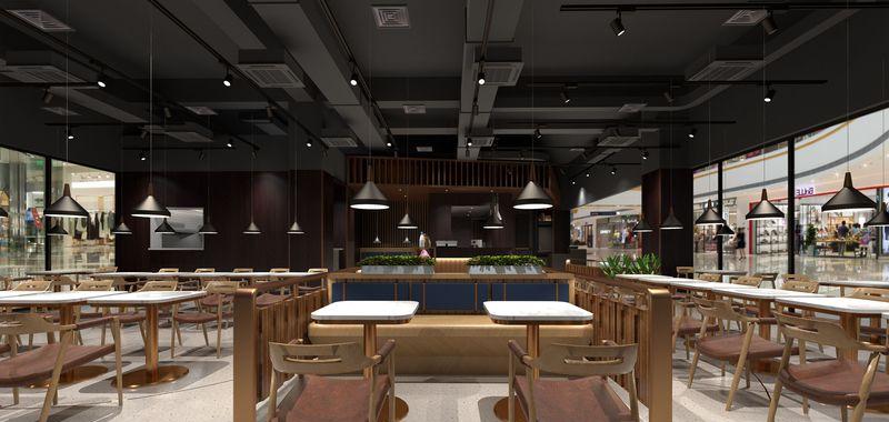 融合火木石的烧烤店设计-20