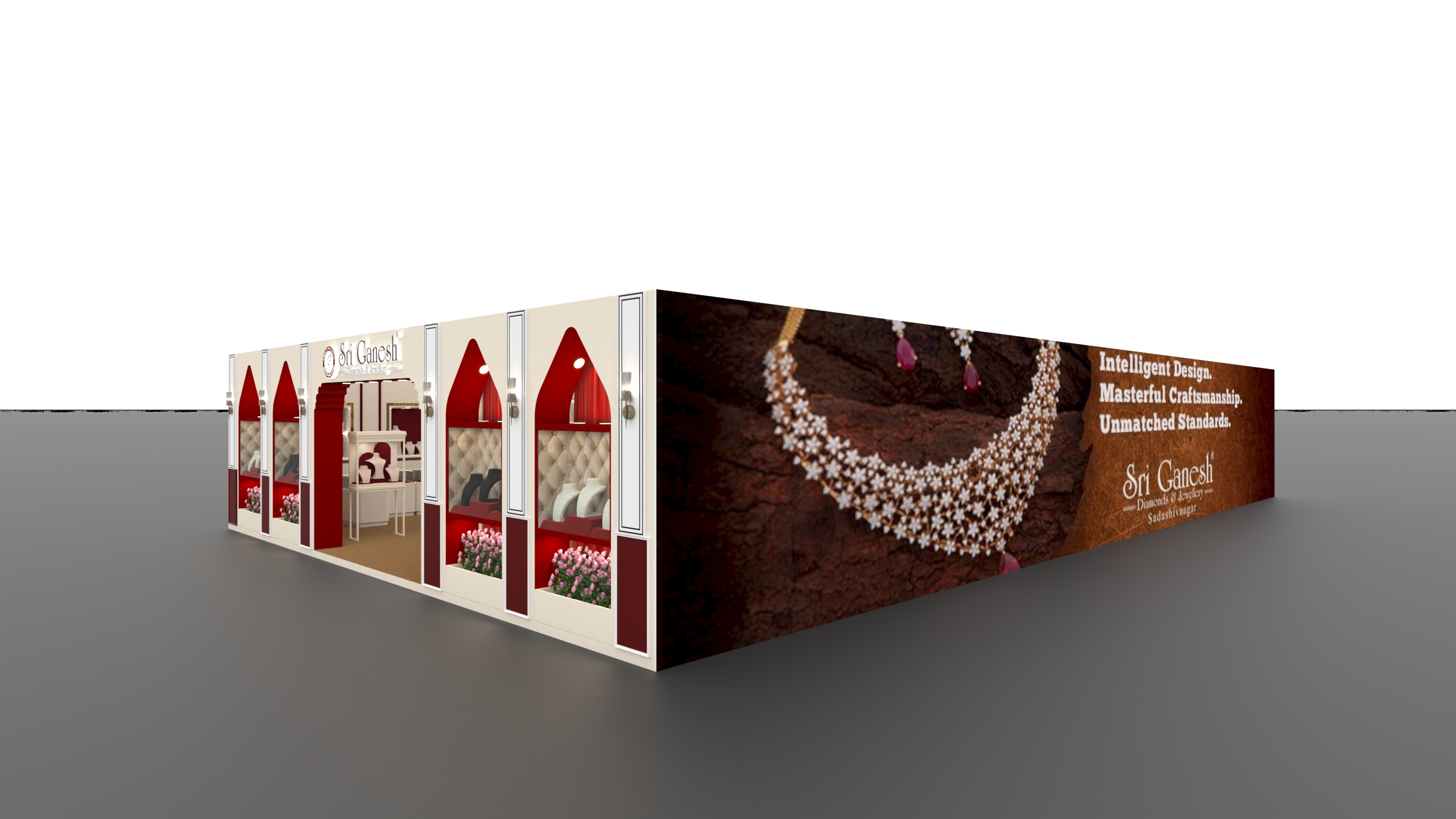 jewellery booth design (9mtr by 12mtr)-1