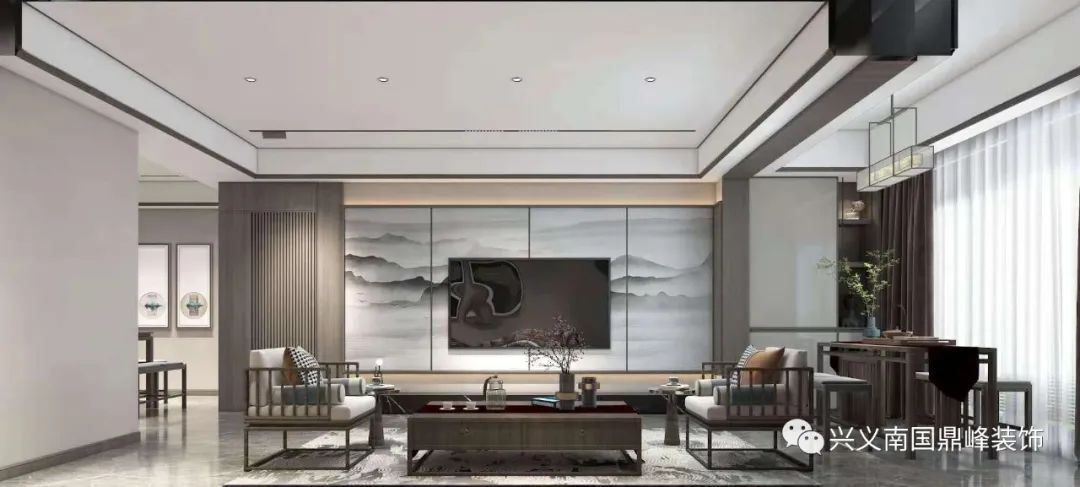 四季花城新中式别墅设计丨南国鼎峰装饰鼎墅设计-1