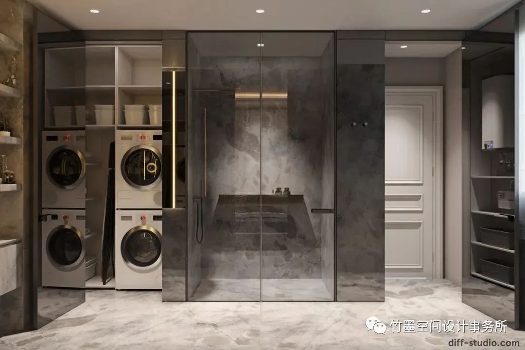 法式轻奢之美·竹墨空间设计事务所 200㎡艺术住宅-76