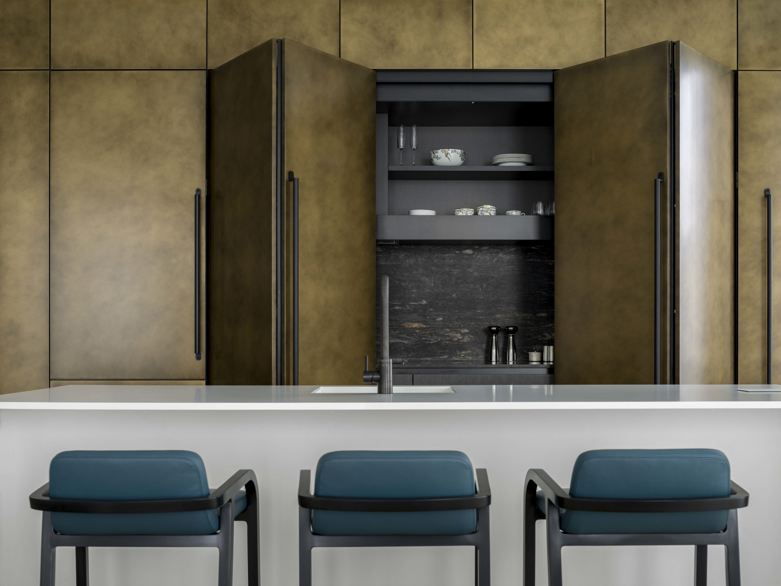 ЖК «Воробьев дом» 200平公寓室内设计丨俄罗斯莫斯科丨Kerimov Architects-23