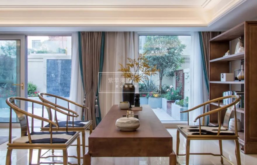 滇池 ONE 现代简约风美宅,绿色点缀清爽空间-48