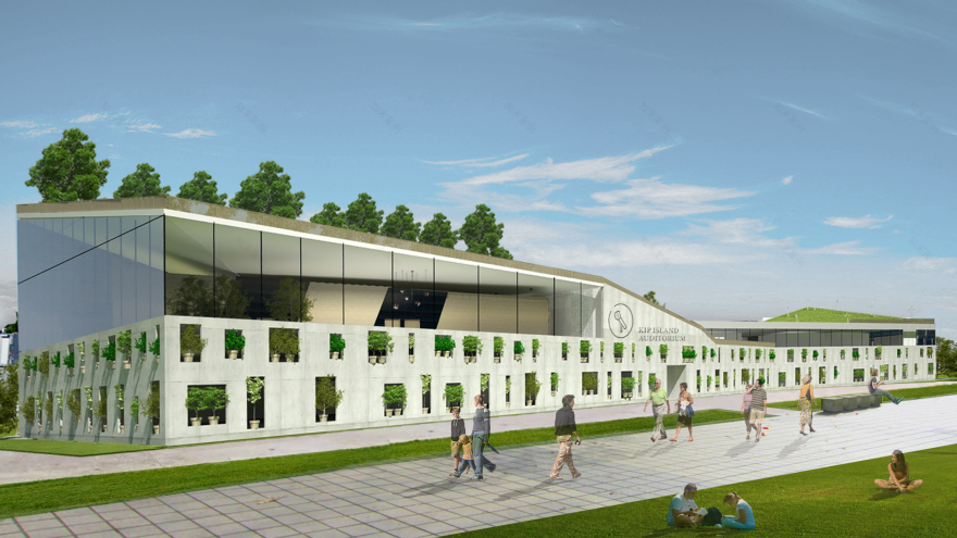 里加 KIP 岛展览中心,绿色连廊与活力空间-11