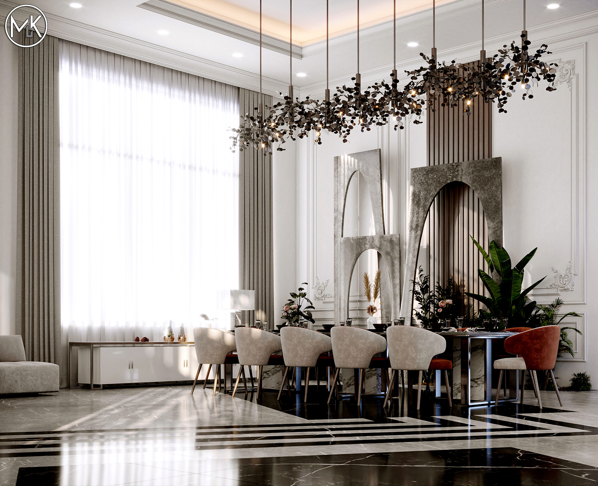 新古典别墅设计丨卡塔尔多哈丨Muhamed Khaled-7