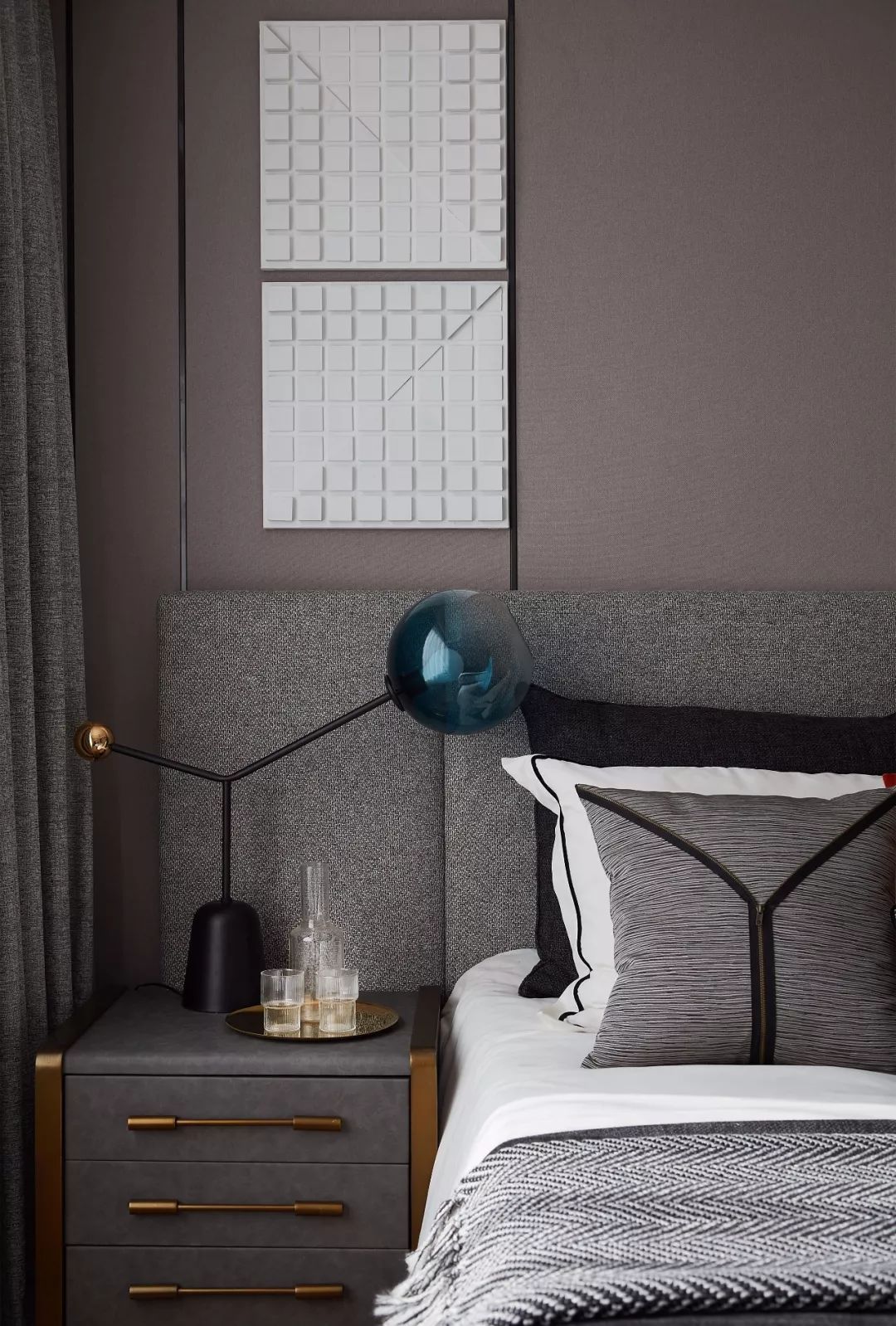 高级灰++爱马仕橙,广州别墅打造优雅家居风丨中国广州丨星艺装饰广州总部-24