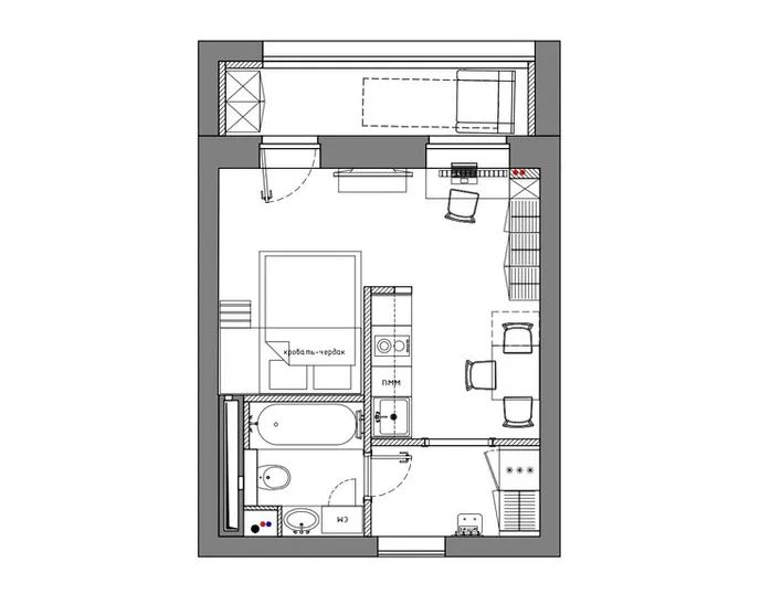 30㎡小宅设计丨Cubiq Studio-11