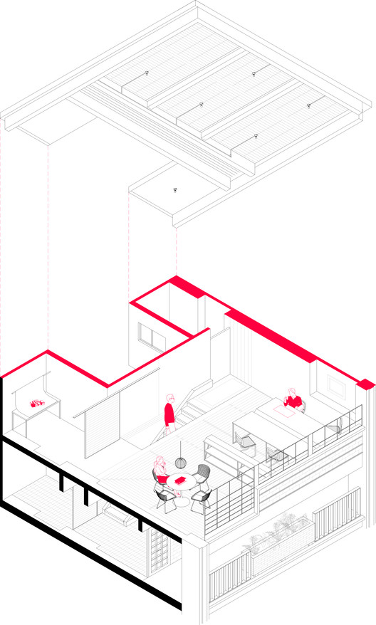 墨西哥城市中心翻新之作，木痕肌理打造独特空间-11