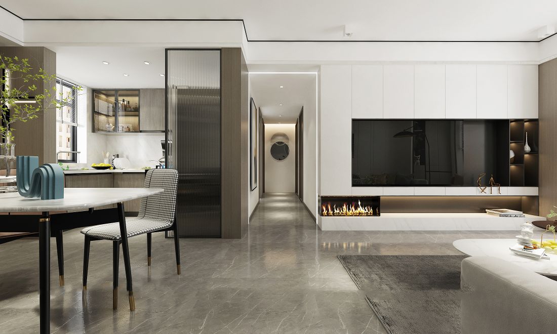 济宁尚龙原著115平装修效果图-3