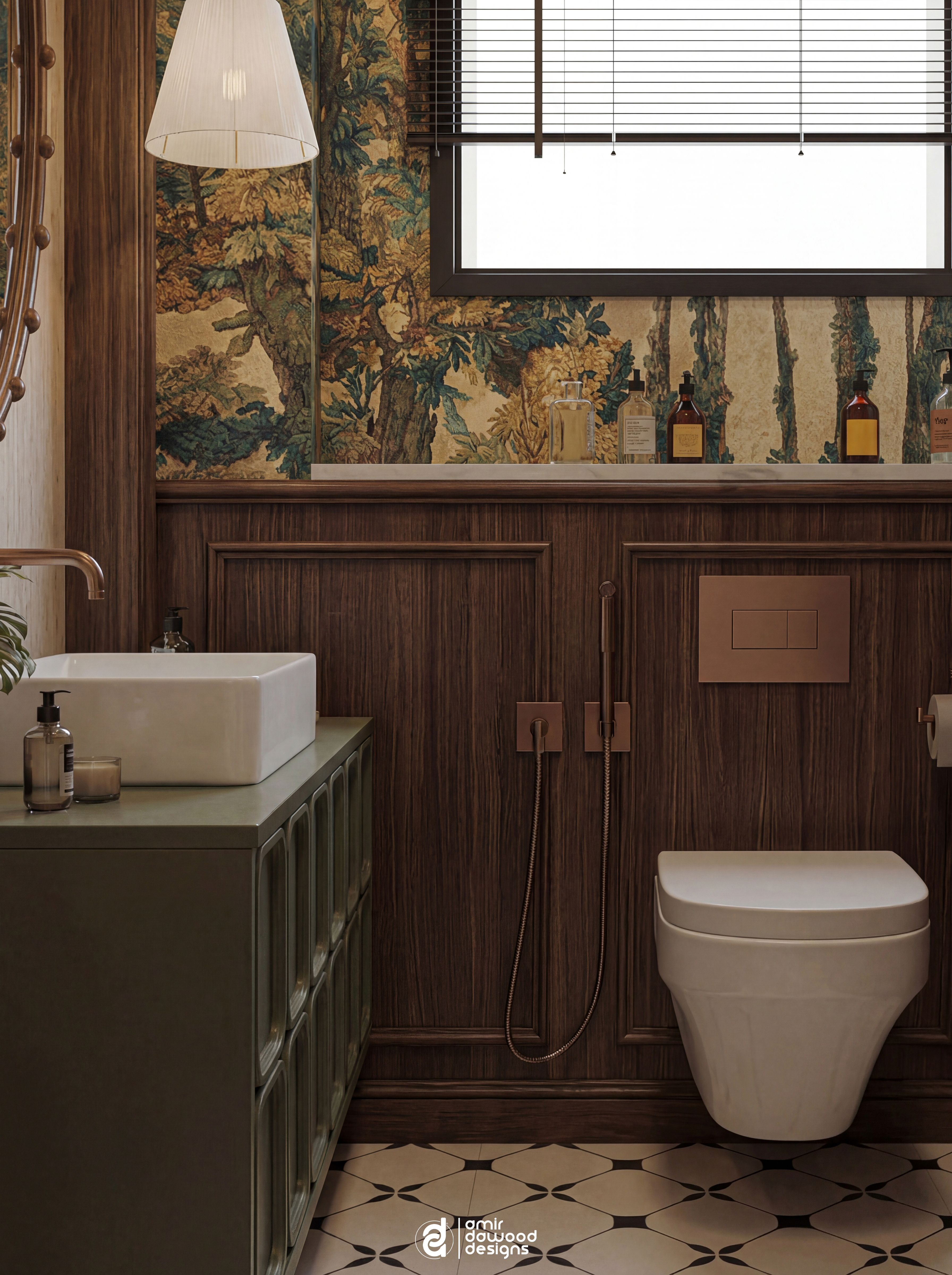 复古风格浴室丨埃及开罗丨Amir Dawood-9