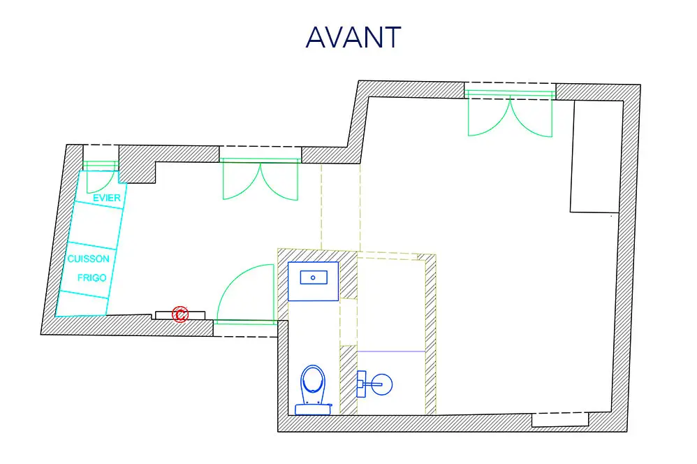 巴黎 18m²迷你公寓，床升至天花板，极致空间利用！-14