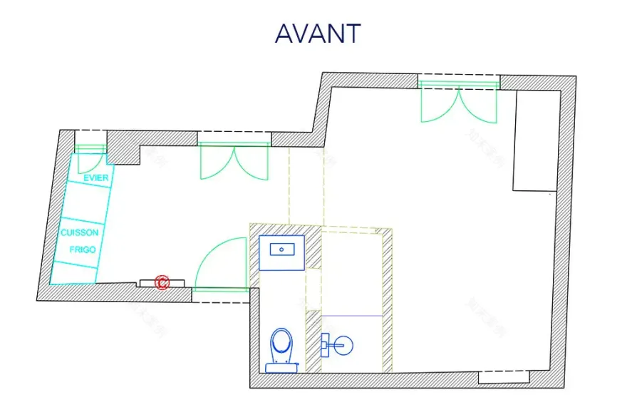 巴黎 18m²迷你公寓,床升至天花板,极致空间利用!-14
