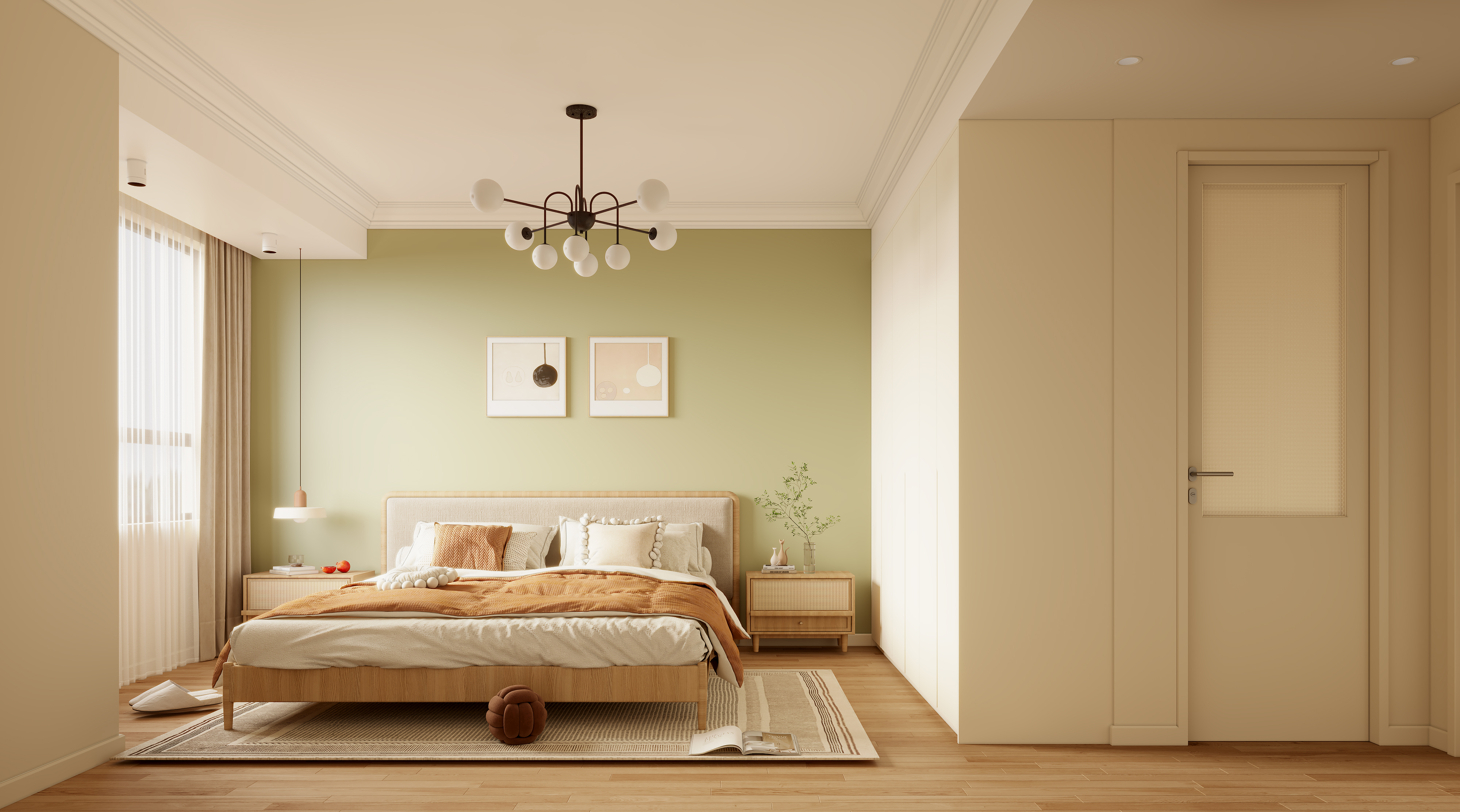 暖色原木风空间-8