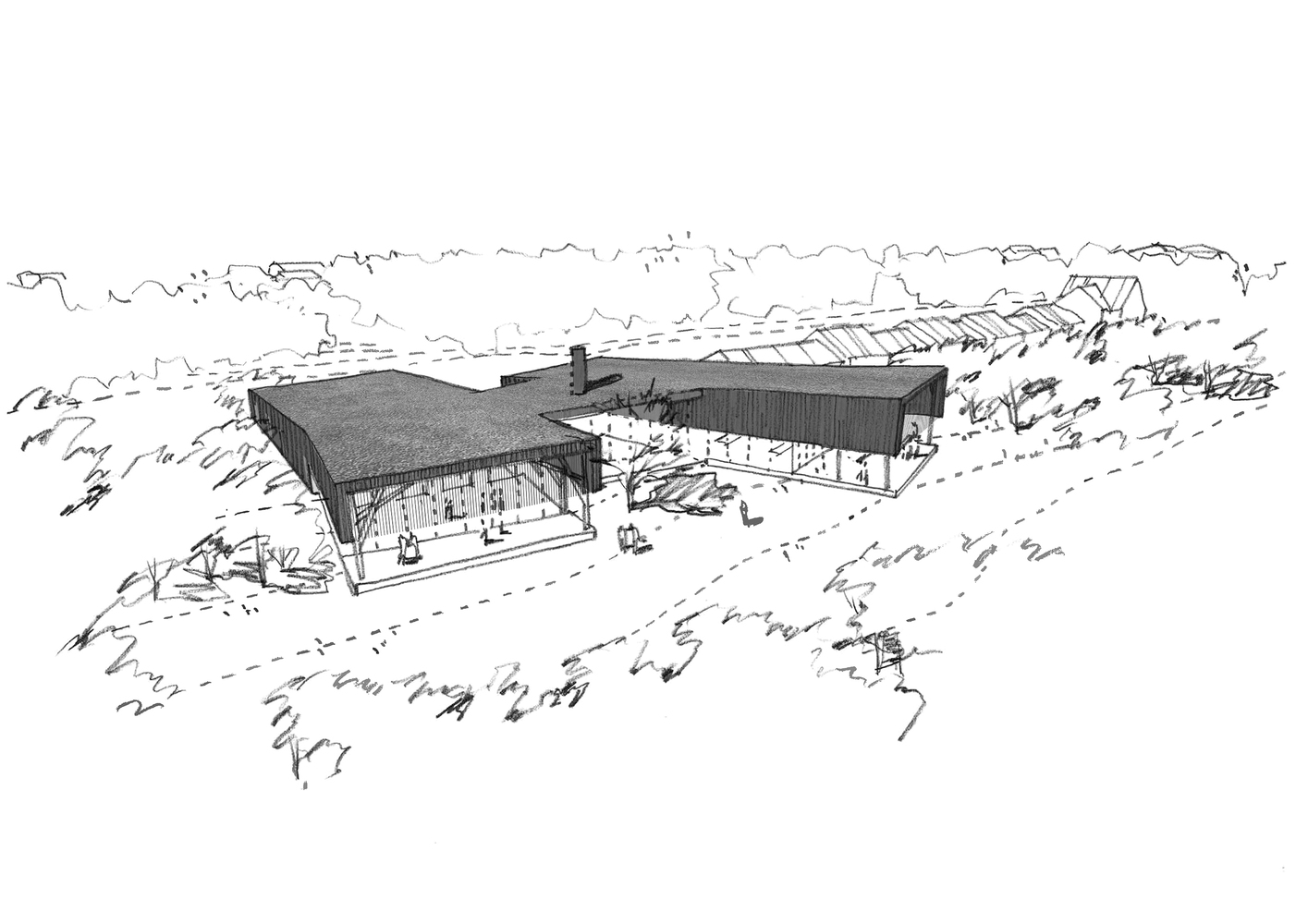 丹麦 Jomsborg 男女童子军设施,融入自然景观的木质建筑-42