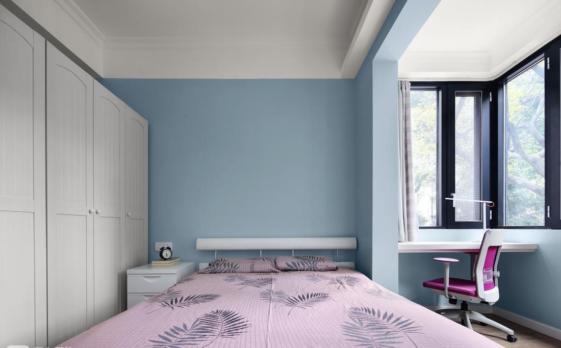 新中式蓝调空间-19