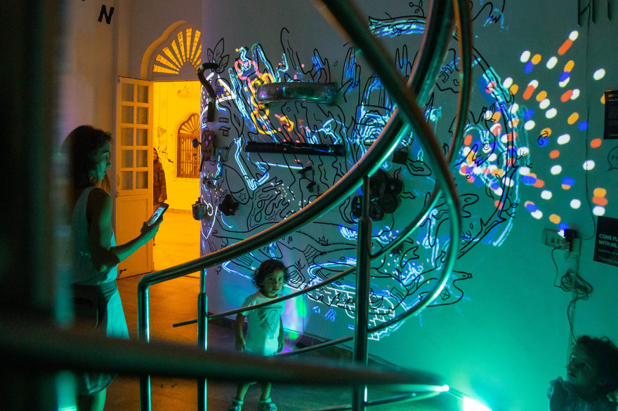 Reflections | Interactive wall Installation-11