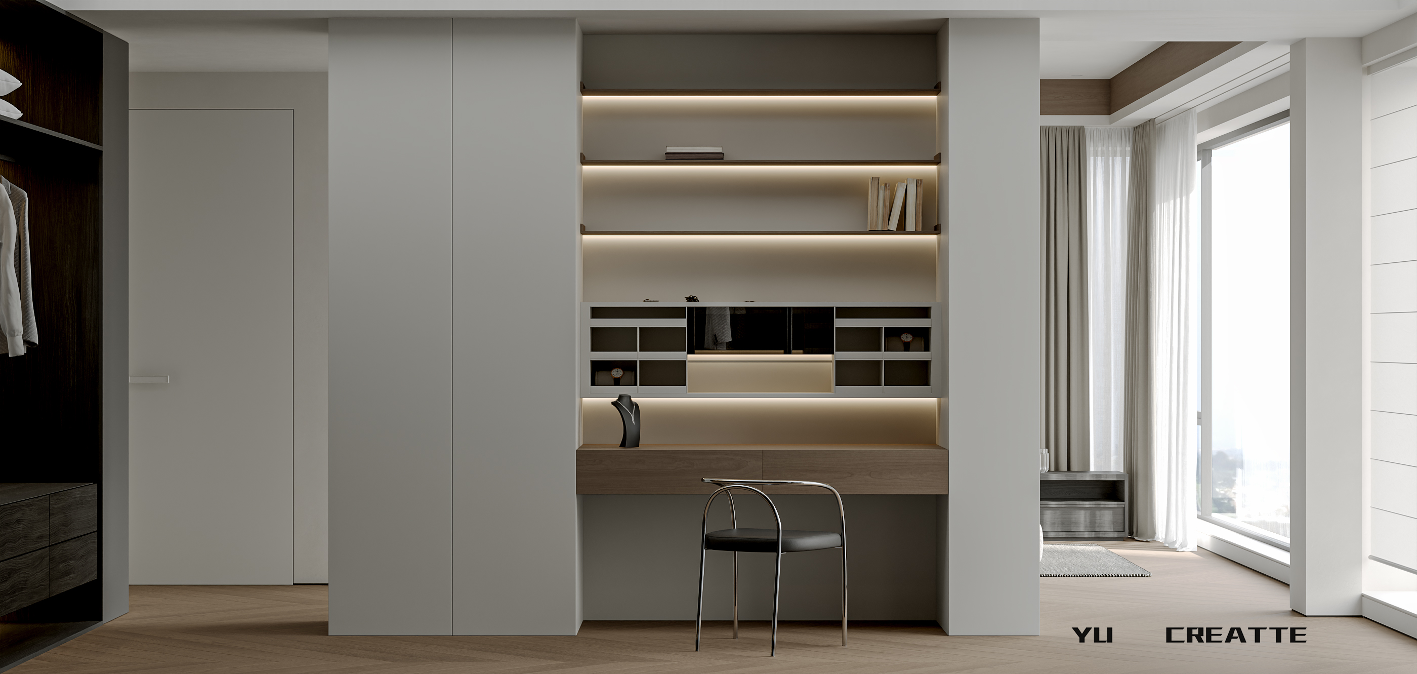 意式极简客餐厅主人房丨近期表现-19