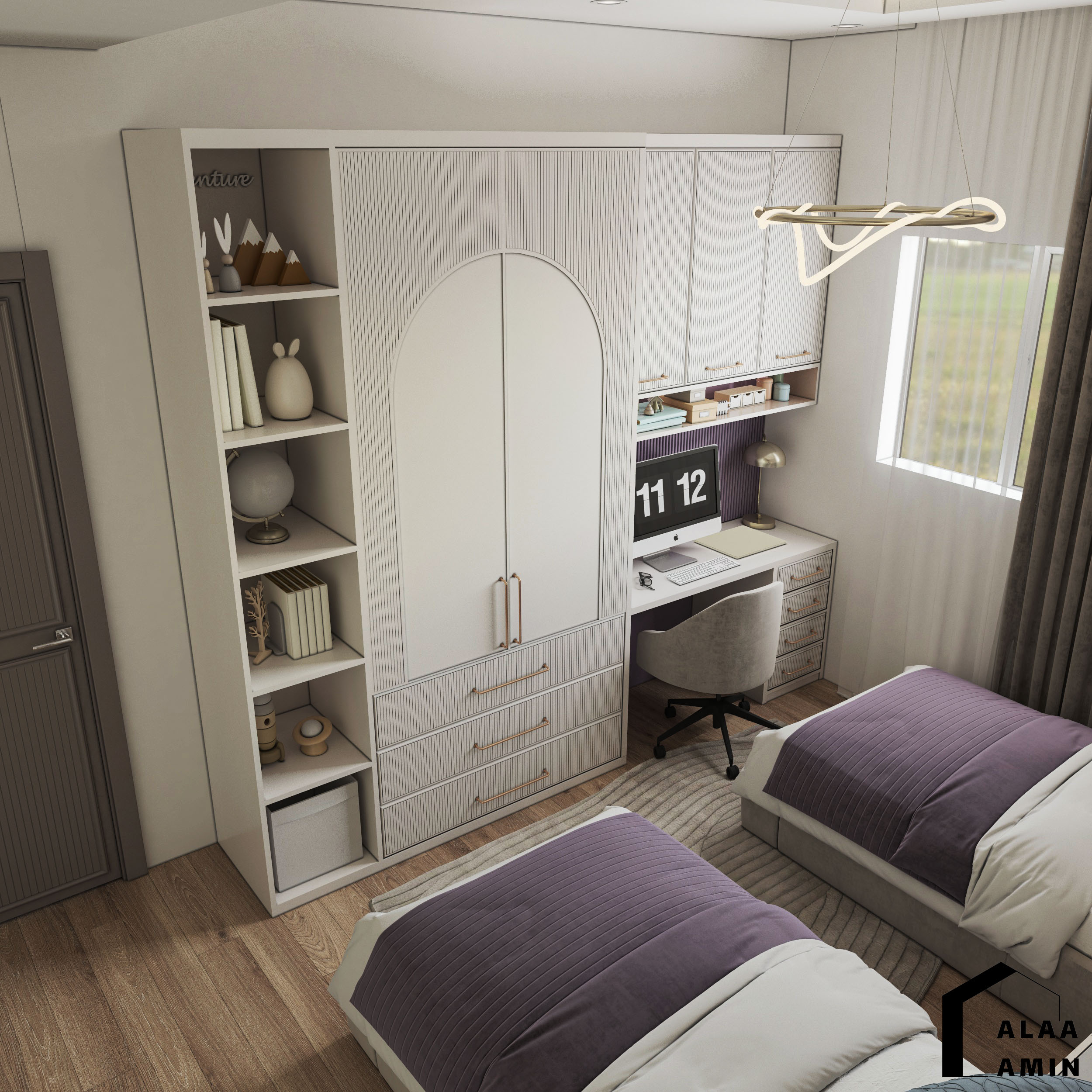 Modern Girls Bedroom-0