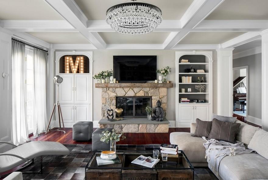 新泽西山区湖泊私人住宅,法式艺术装饰风格融合-54