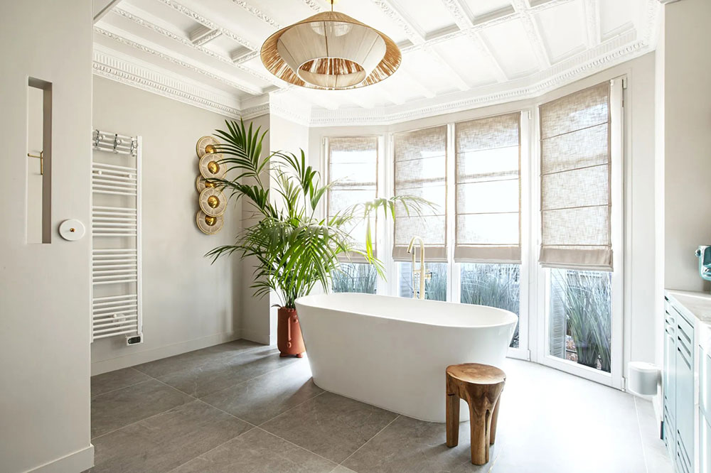 巴黎梦幻两层 Loft 设计，高挑空间与独特书架令人惊叹-15