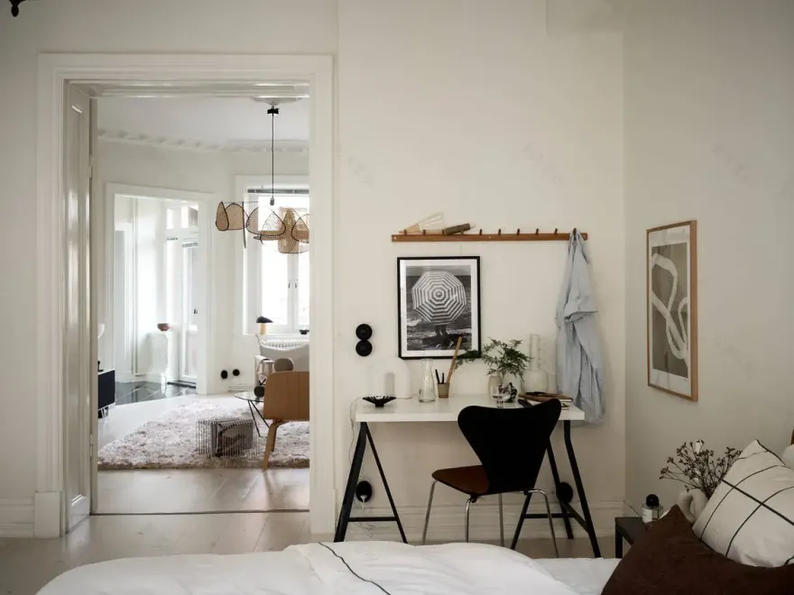 瑞典百年建筑中的经典斯堪的纳维亚风格公寓-12