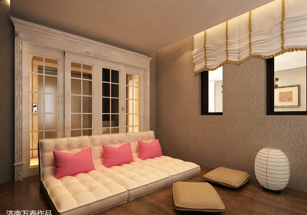 
济南章丘莱蒙湖370户型别墅装修新古典风 -23