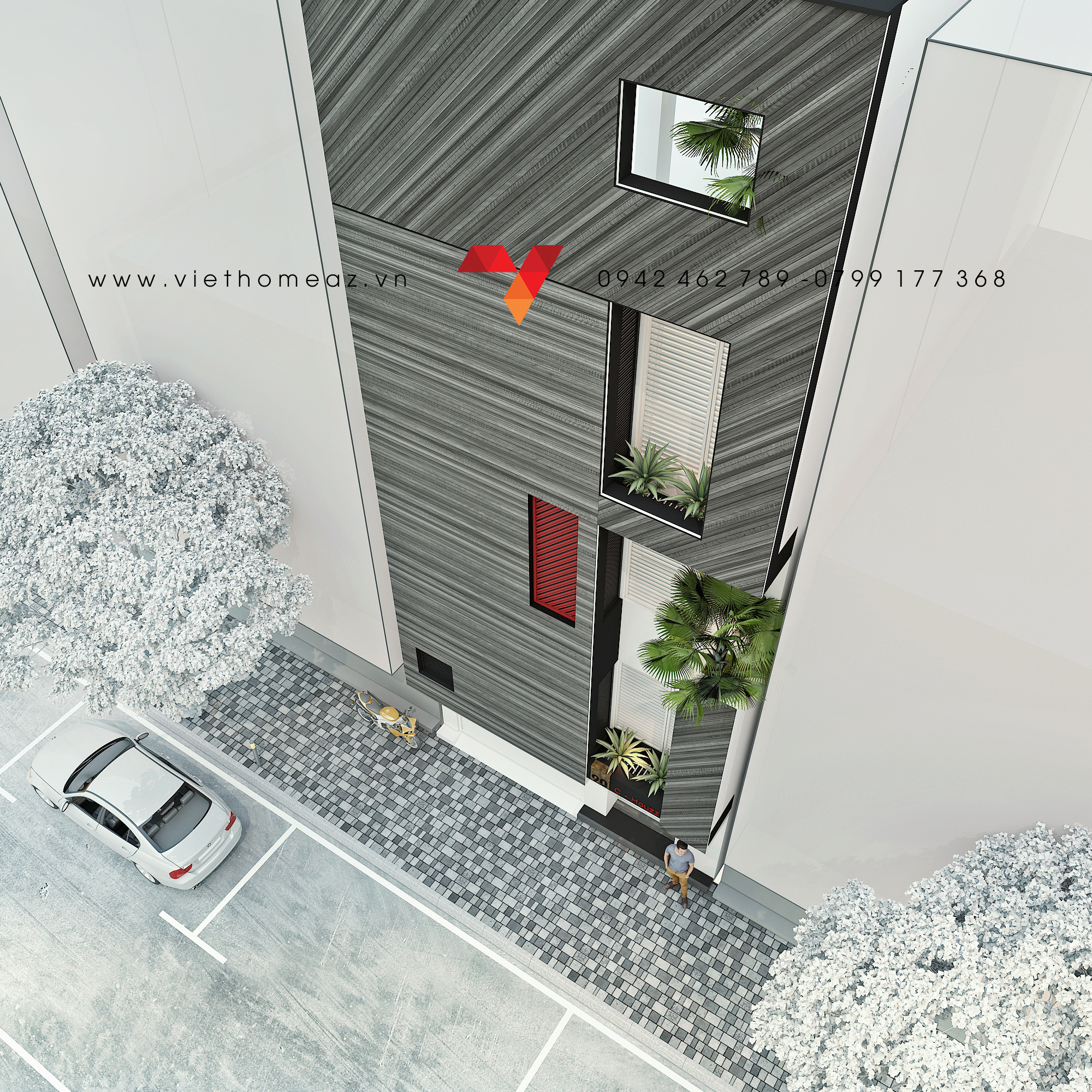 河内安义街房屋设计丨Kiến Trúc – Nội Thất VietHome-10