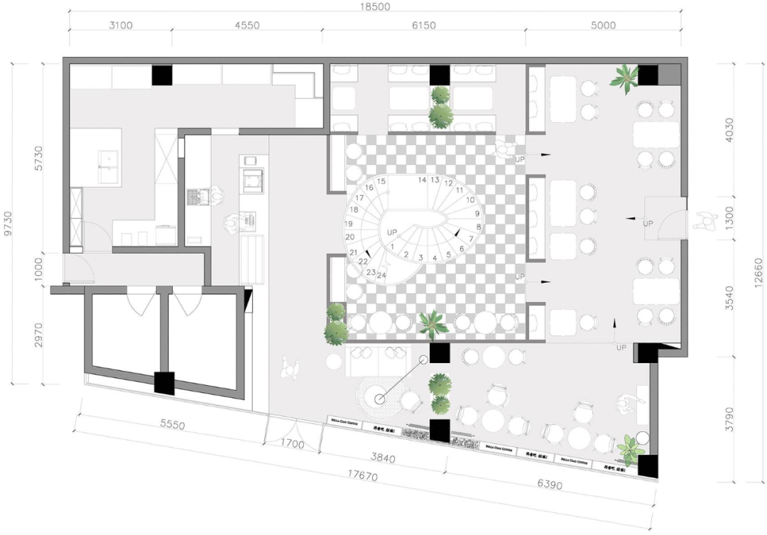 女性专属的曲线之美——嘉兴 450㎡LOFT 咖啡概念馆-20
