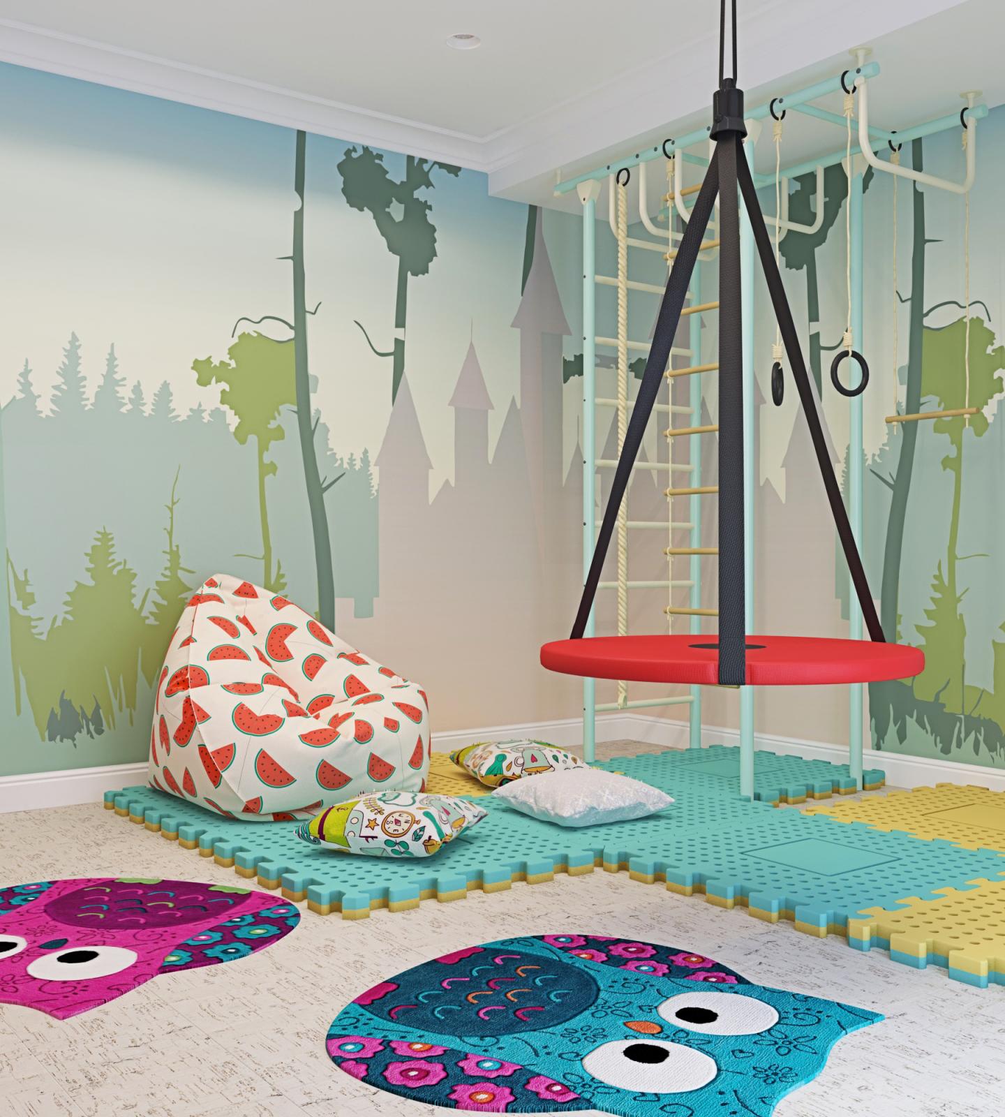 多种方案的游戏室设计丨俄罗斯莫斯科丨dizain  master（Дизайн Мастер）-17