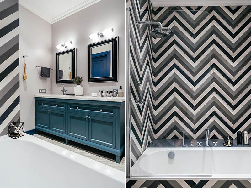 蓝黄对比下的现代家居设计-19