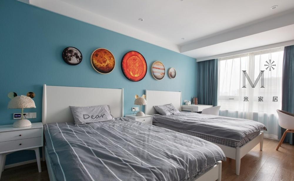 平层丨【一米家居】纯净苍穹，简而纯粹の家-0