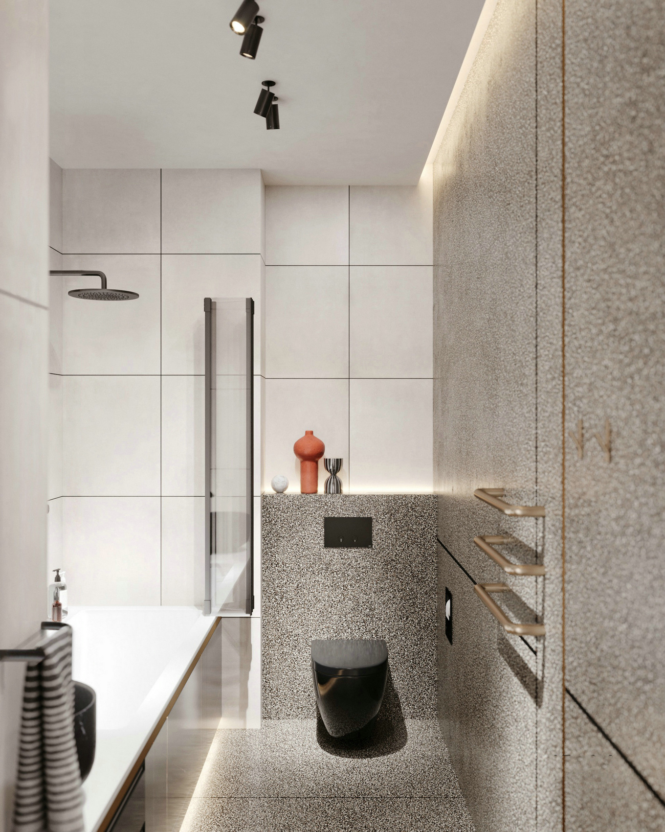 52㎡橙色温馨一居室，质感生活的设计亮点-13